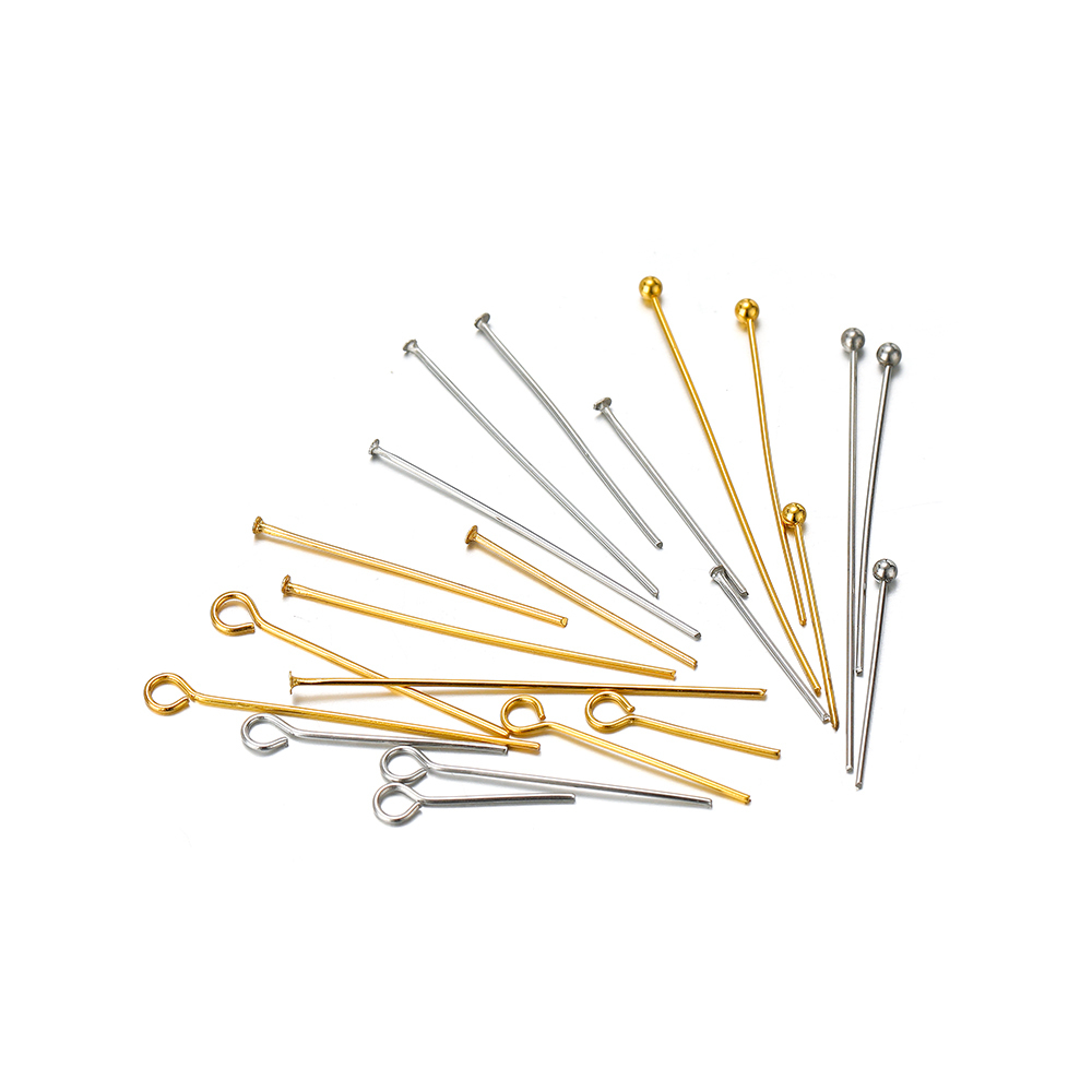 Jewelry Making Head Pins - 100/50pcs สแตนเลสสตีลเข็ม T รูปร่างแบนหัวและหัว Pins จํานวนมากสําหรับ