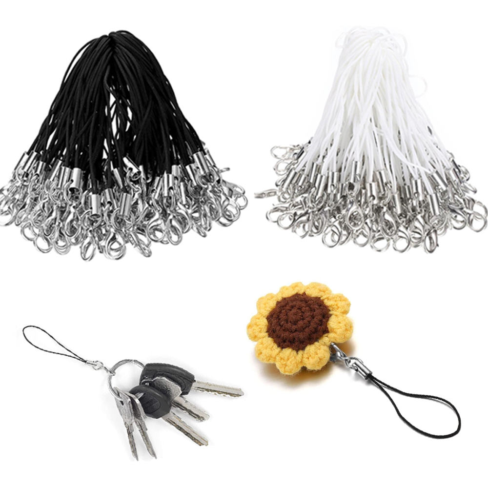 Jewelry Making Equipment - 50/100Pcs สีดําสีขาว Charm สายไฟ Lanyard Lariat