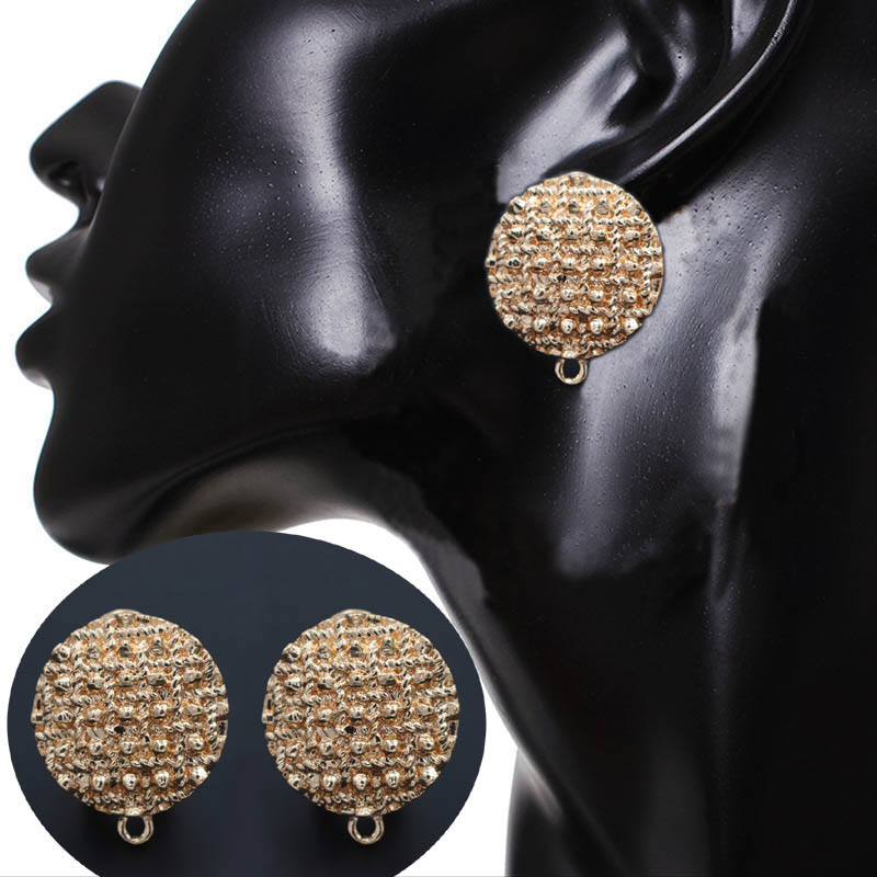 Jewelry Making Dubai - 10คู่ต่างหูรูปหยดน้ำตัวเชื่อมต่อลิงค์เกอร์วงกลมเสน่ห์ฐาน DIY ชาวอินเดียนแดงห้อยต่างหูห้อยเครื่องประดับทำ