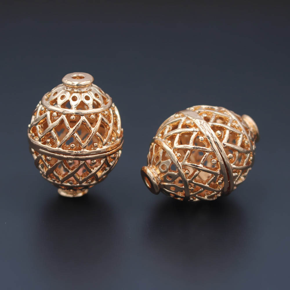Jewelry Making Dubai - ลูกปัดทองไนจีเรียดูไบ 10 ชิ้น ขนาด 2.5 มม.