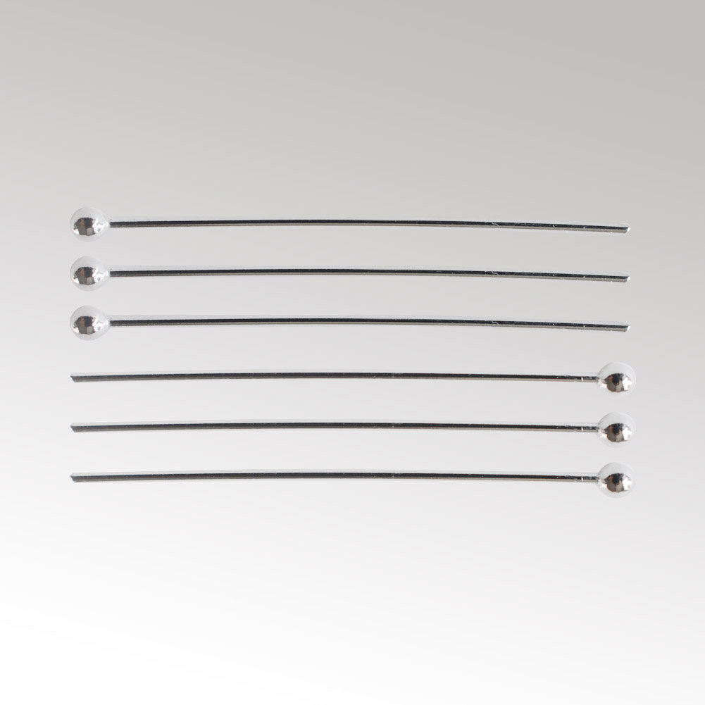 Jewelry Making Head Pins - หมุดหัวกลมเงินแท้ 925 สำหรับทำเครื่องประดับ, หมุดหัวกลมเงิน, หมุดหัวกลมเงินสำหรับงานประดิษฐ์