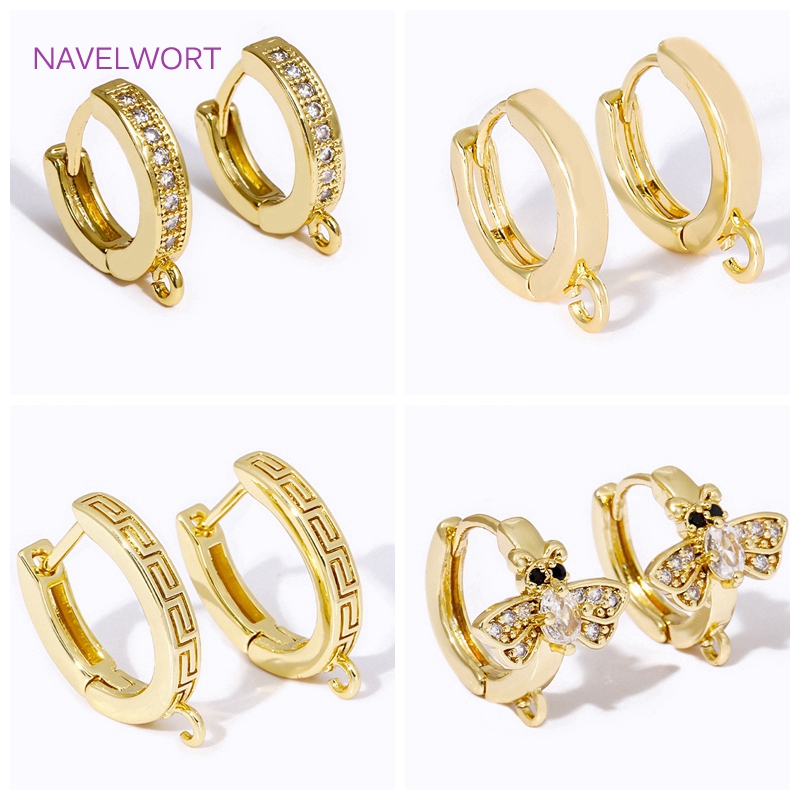 Jewelry Making Soldering Kit - หรูหรา 18K ทองชุบทองเหลืองรอบต่างหู Clasps ผลการค้นหา Shvenzy