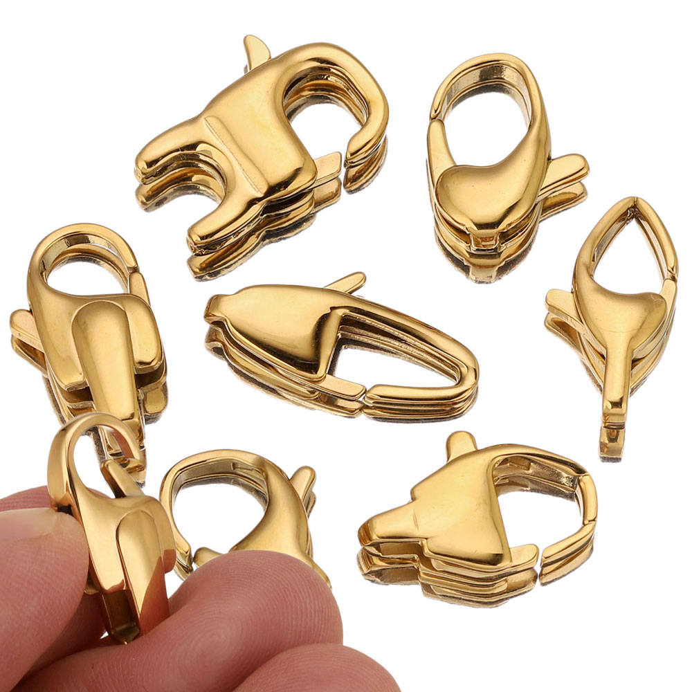 Jewelry Making Supplies - 2 ชิ้น ตัวล็อคสแตนเลส 316 คุณภาพสูง รูปหัวใจ