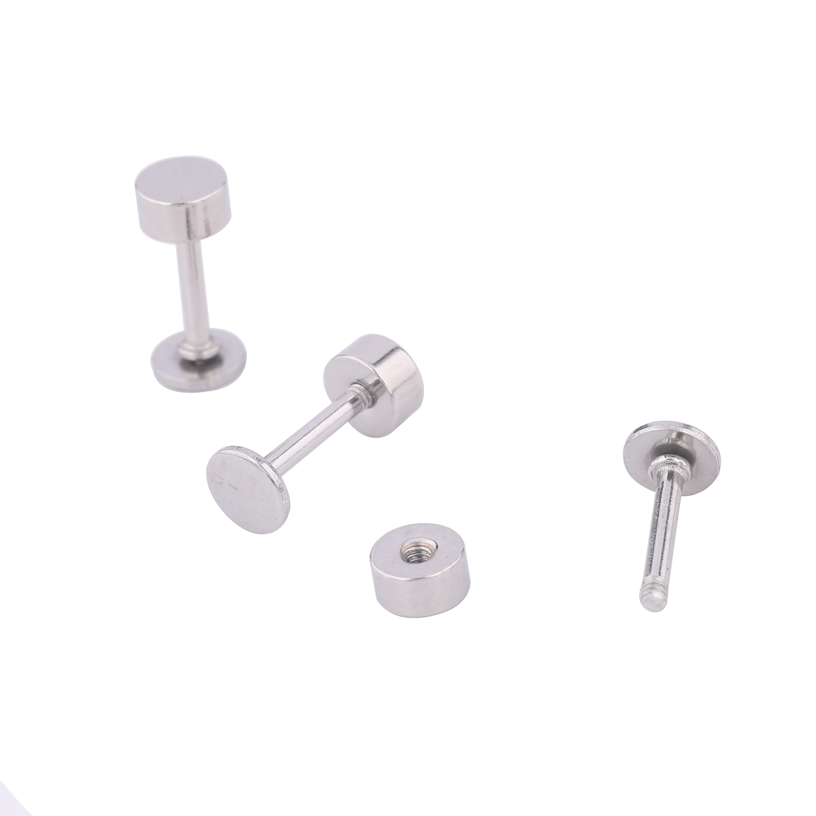 Jewelry Making Soldering Kit - ต่างหูสแตนเลสแบบหมุด 4 มม. จำนวน 20 ชิ้น