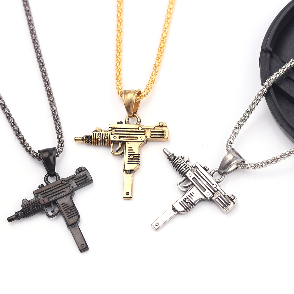 จี้สร้อยคอรูปปืนอูซี่สไตล์พังก - Jewelry Making Equipment บทวิจารณ์และราคา