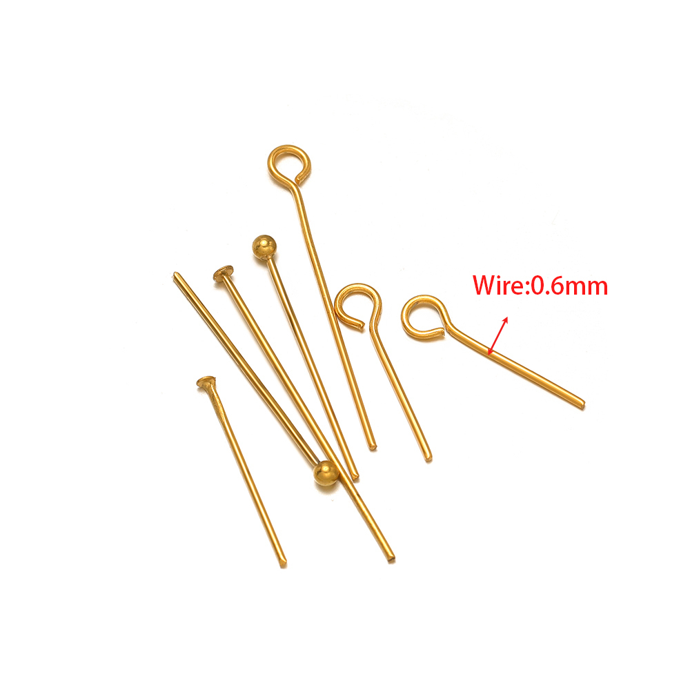 100/50pcs สแตนเลสสตีลเข็ม T รู - Jewelry Making Head Pins บทวิจารณ์และราคา