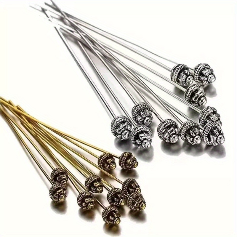 10 ชิ้น 55 มม./2.17 นิ้ว เข็มห - Jewelry Making Head Pins บทวิจารณ์และราคา