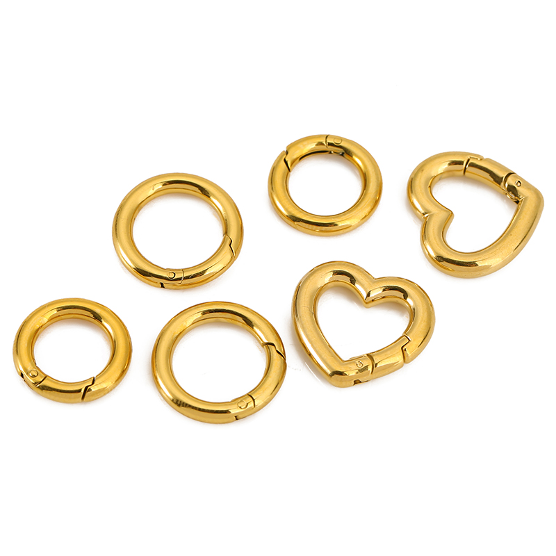 ตัวล็อกสแตนเลส 2 ชิ้น รูปหัวใจ - Jewelry Making Equipment บทวิจารณ์และราคา