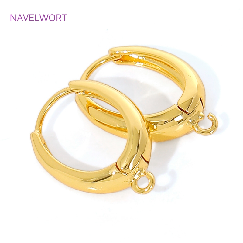 ตะขอเกี่ยวต่างหูทองเหลืองชุบทอ - Jewelry Making Earring Supplies บทวิจารณ์และราคา
