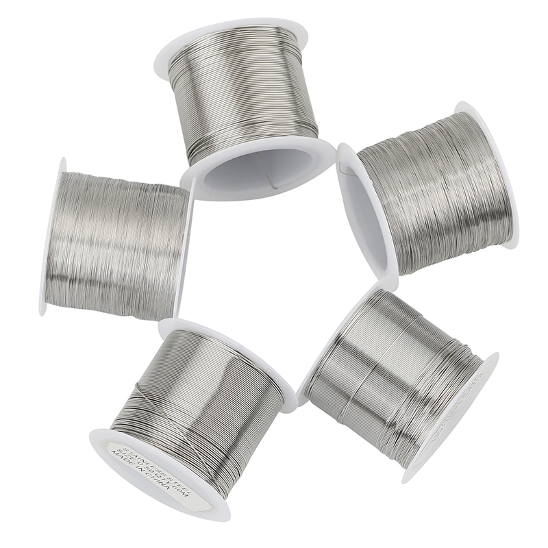 1 ม้วนสแตนเลสสตีลประดับด้วยลูก - Jewelry Making Equipment บทวิจารณ์และราคา