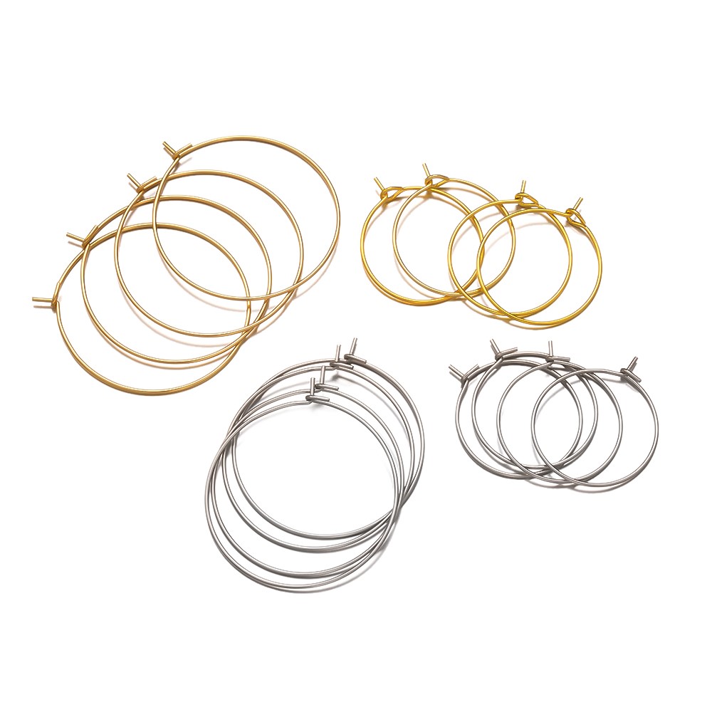 ต่างหูห่วงสแตนเลส 316 สีทอง/เง - Jewelry Making Wire บทวิจารณ์และราคา
