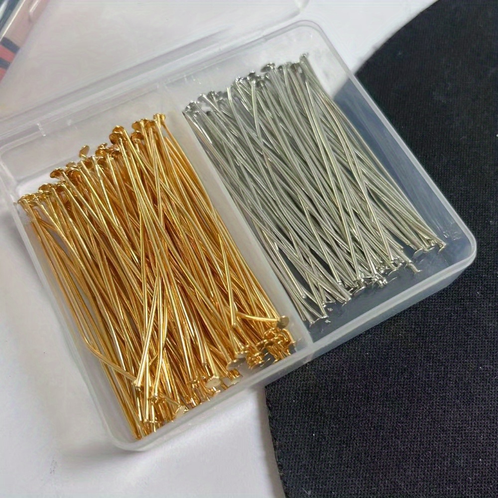 เข็มหัวเหล็กขนาด 30/40/50 มม.  - Jewelry Making Head Pins บทวิจารณ์และราคา
