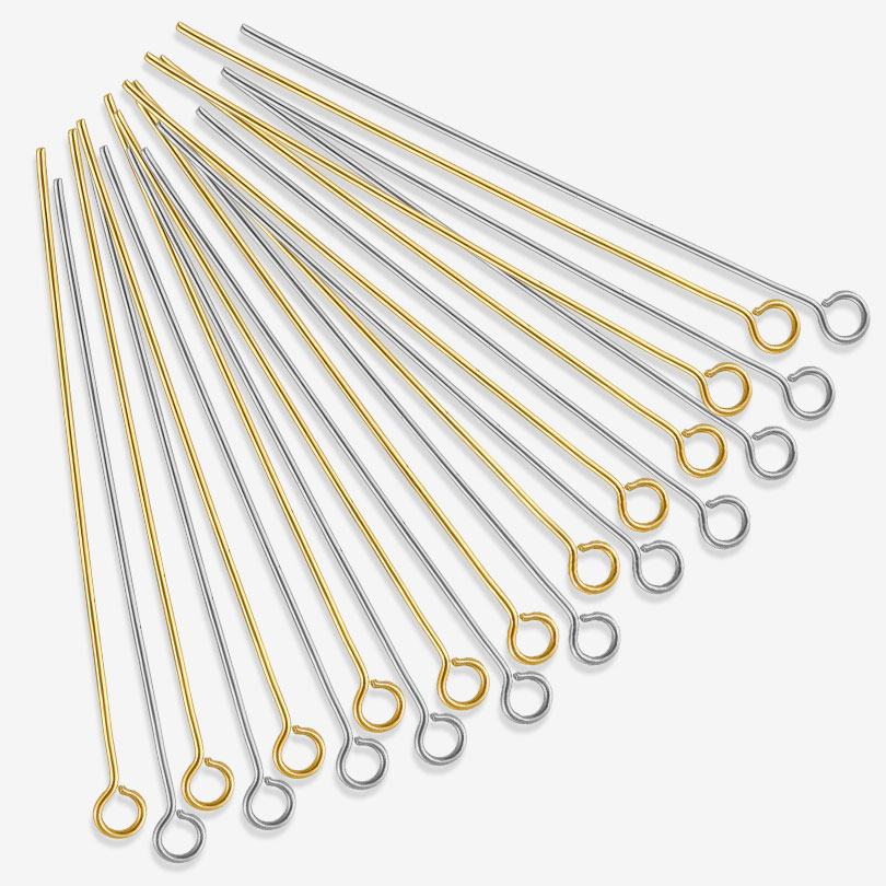 50 ชิ้น/ล็อต ห่วงคล้องสแตนเลส  - Jewelry Making Head Pins บทวิจารณ์และราคา