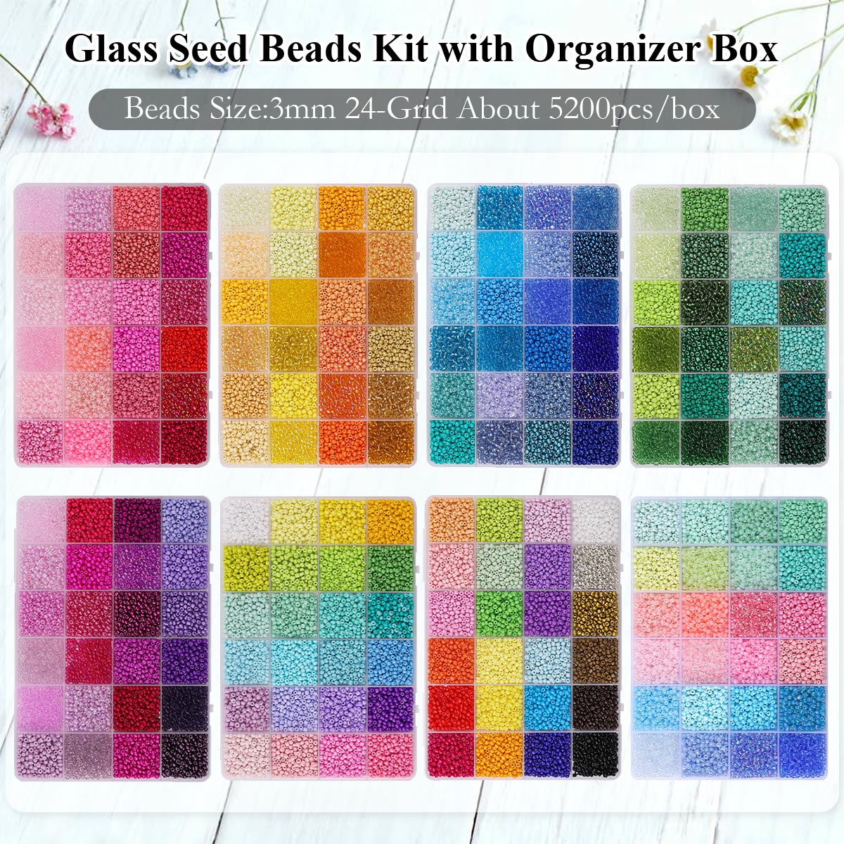 ชุดลูกปัดแก้ว Seed Beads ขนาด  - Jewelry Making Course บทวิจารณ์และราคา