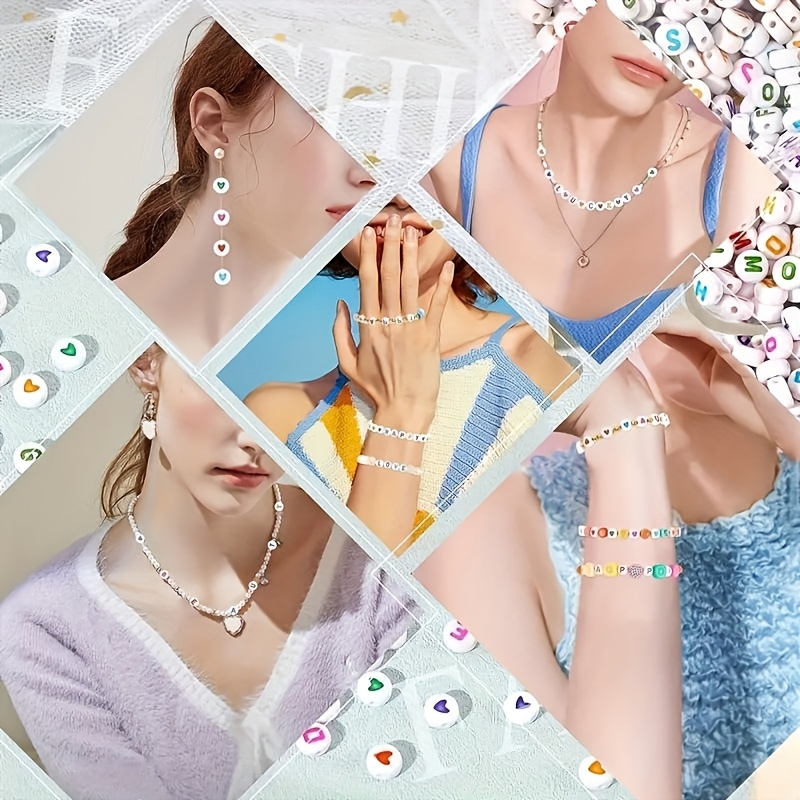 ลูกปัดอะคริลิกรูปตัวอักษรทรงกล - Jewelry Making Wire บทวิจารณ์และราคา