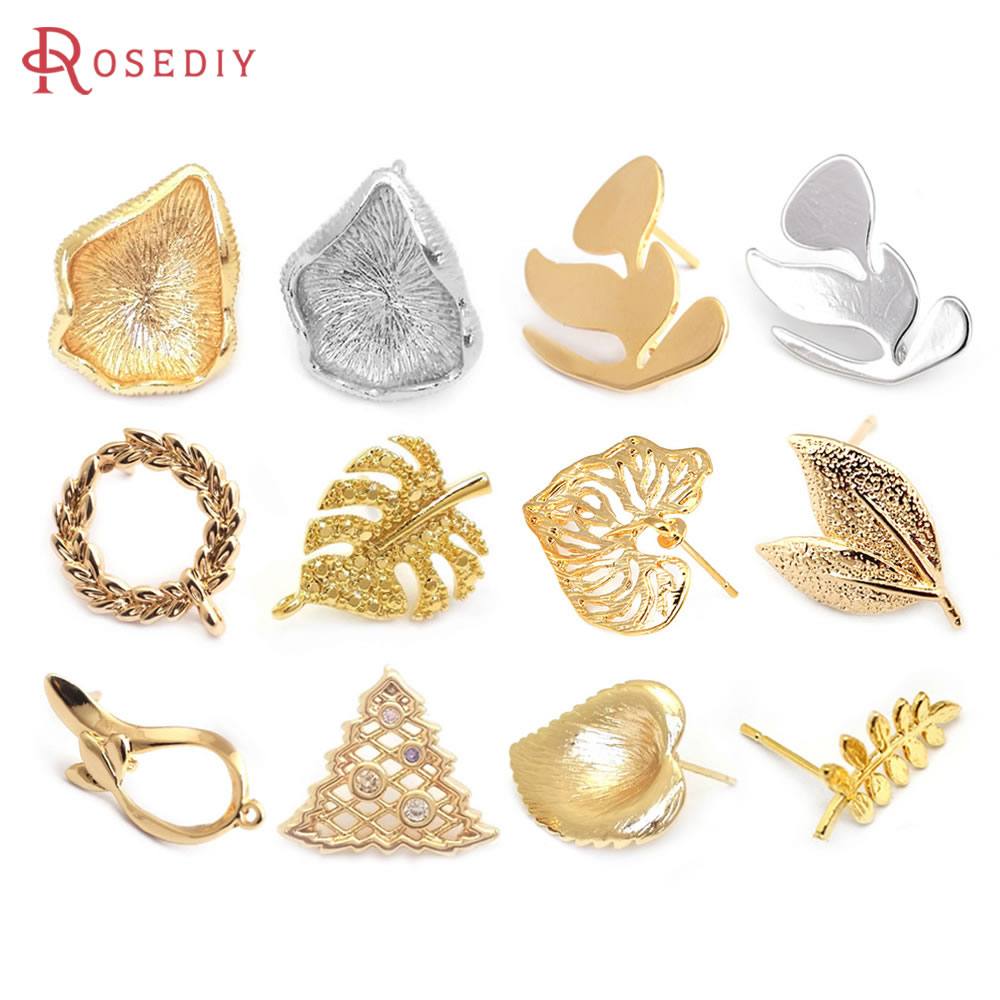 เครื่องประดับทองเหลืองสีทอง18K - Jewelry Making Earring Supplies บทวิจารณ์และราคา