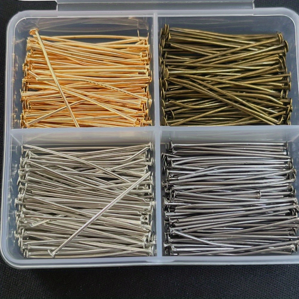 หมุดหัวเหล็กแบบผสม 400 ชิ้น ขน - Jewelry Making Head Pins บทวิจารณ์และราคา