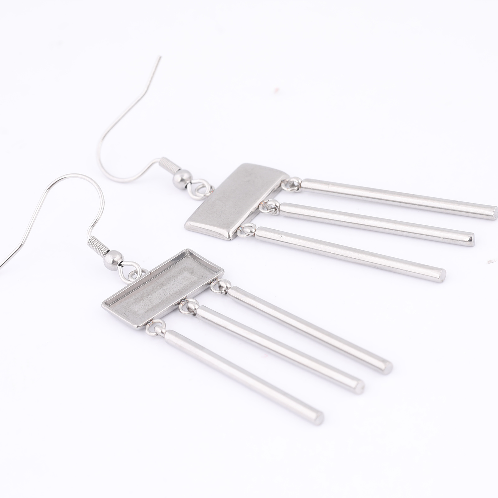 6pcs สแตนเลสสตีล 7x14.5 มม.สี่ - Jewelry Making Soldering Kit บทวิจารณ์และราคา