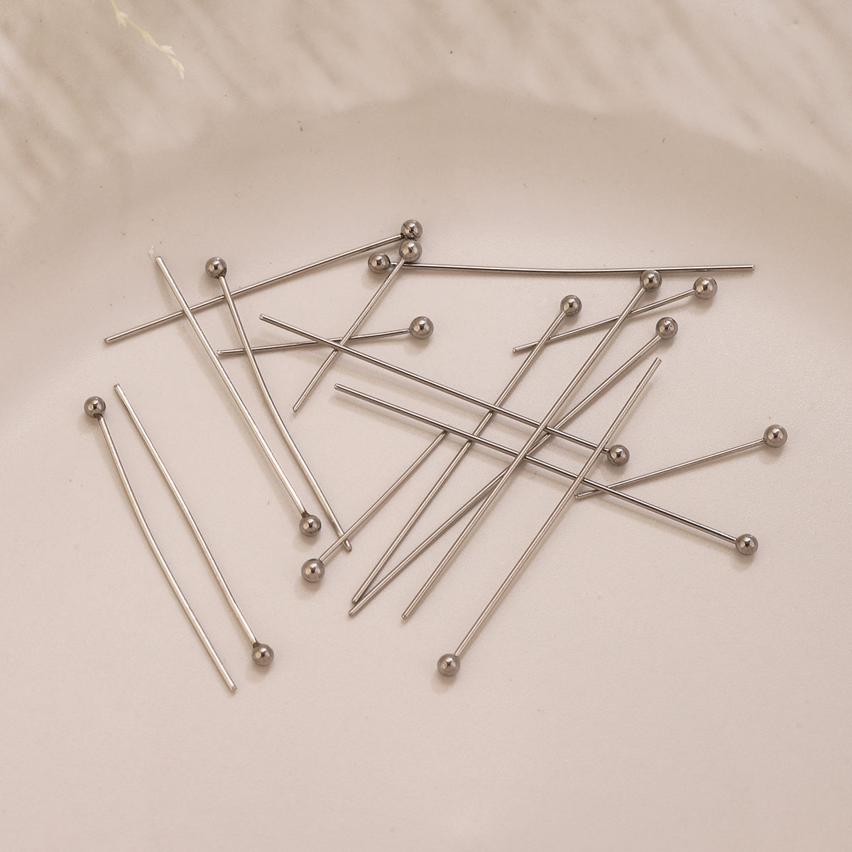 50 ชิ้น/ล็อต หมุดหัวบอลสแตนเลส - Jewelry Making Head Pins บทวิจารณ์และราคา