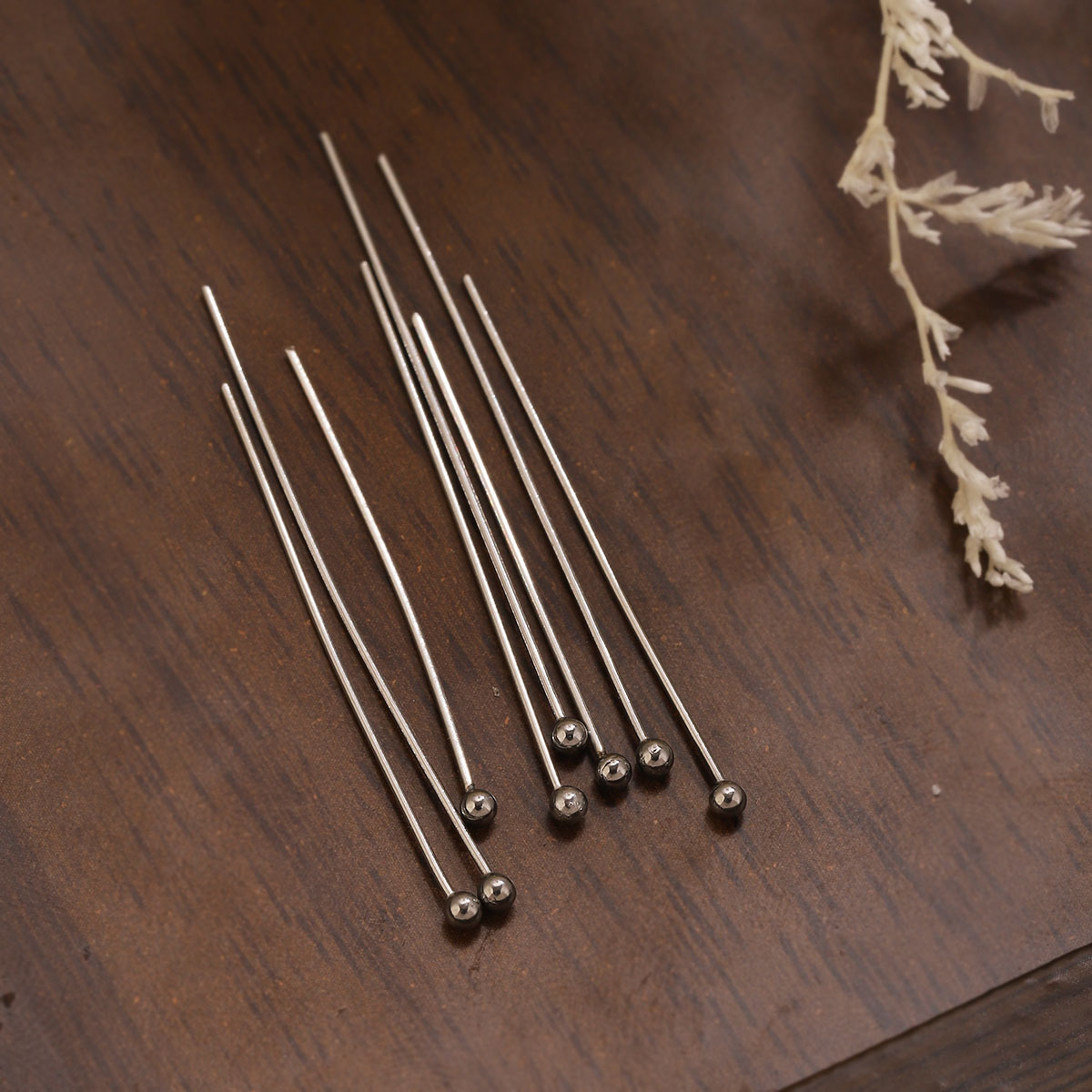 50 ชิ้น/ล็อต หมุดหัวบอลสแตนเลส - Jewelry Making Head Pins บทวิจารณ์และราคา