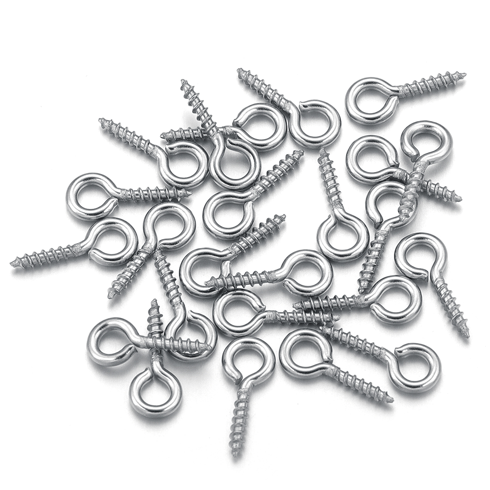 100 ชิ้น/ล็อตสแตนเลสมินิสกรู P - Jewelry Making Wire บทวิจารณ์และราคา
