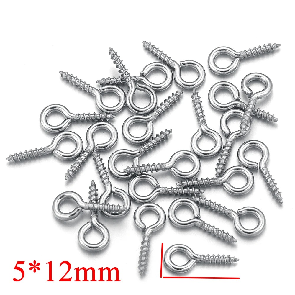 100 ชิ้น/ล็อตสแตนเลสมินิสกรู P - Jewelry Making Wire บทวิจารณ์และราคา