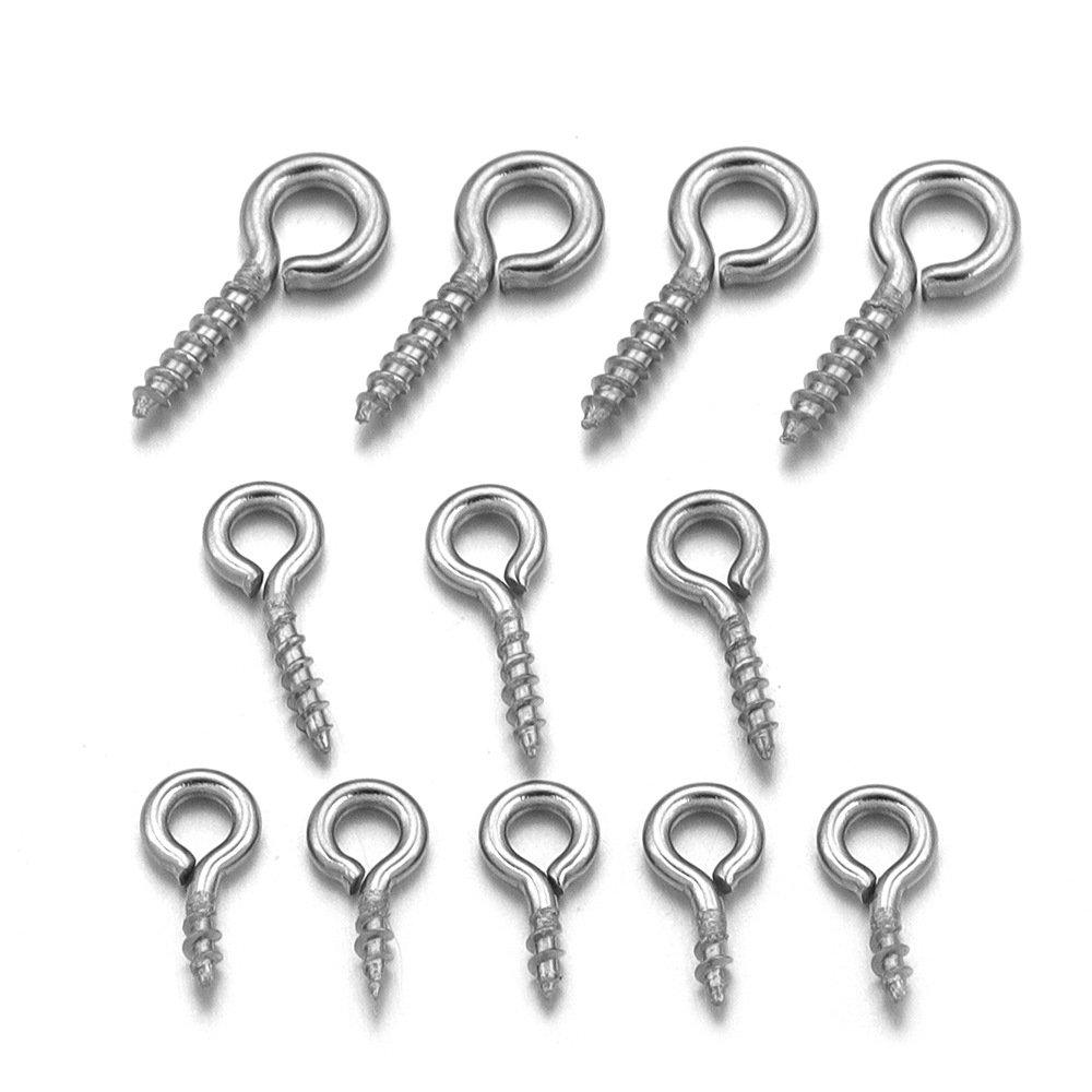 100 ชิ้น/ล็อตสแตนเลสมินิสกรู P - Jewelry Making Wire บทวิจารณ์และราคา