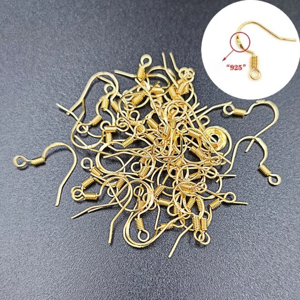 ตะขอต่างหูชุบทอง 100 ชิ้น อุปก - Jewelry Making Wire บทวิจารณ์และราคา