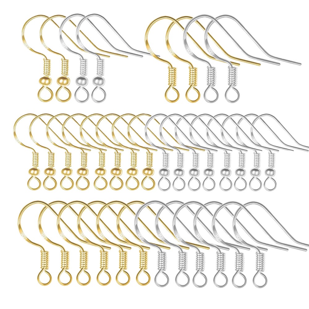 ตะขอต่างหูชุบทอง 100 ชิ้น อุปก - Jewelry Making Wire บทวิจารณ์และราคา
