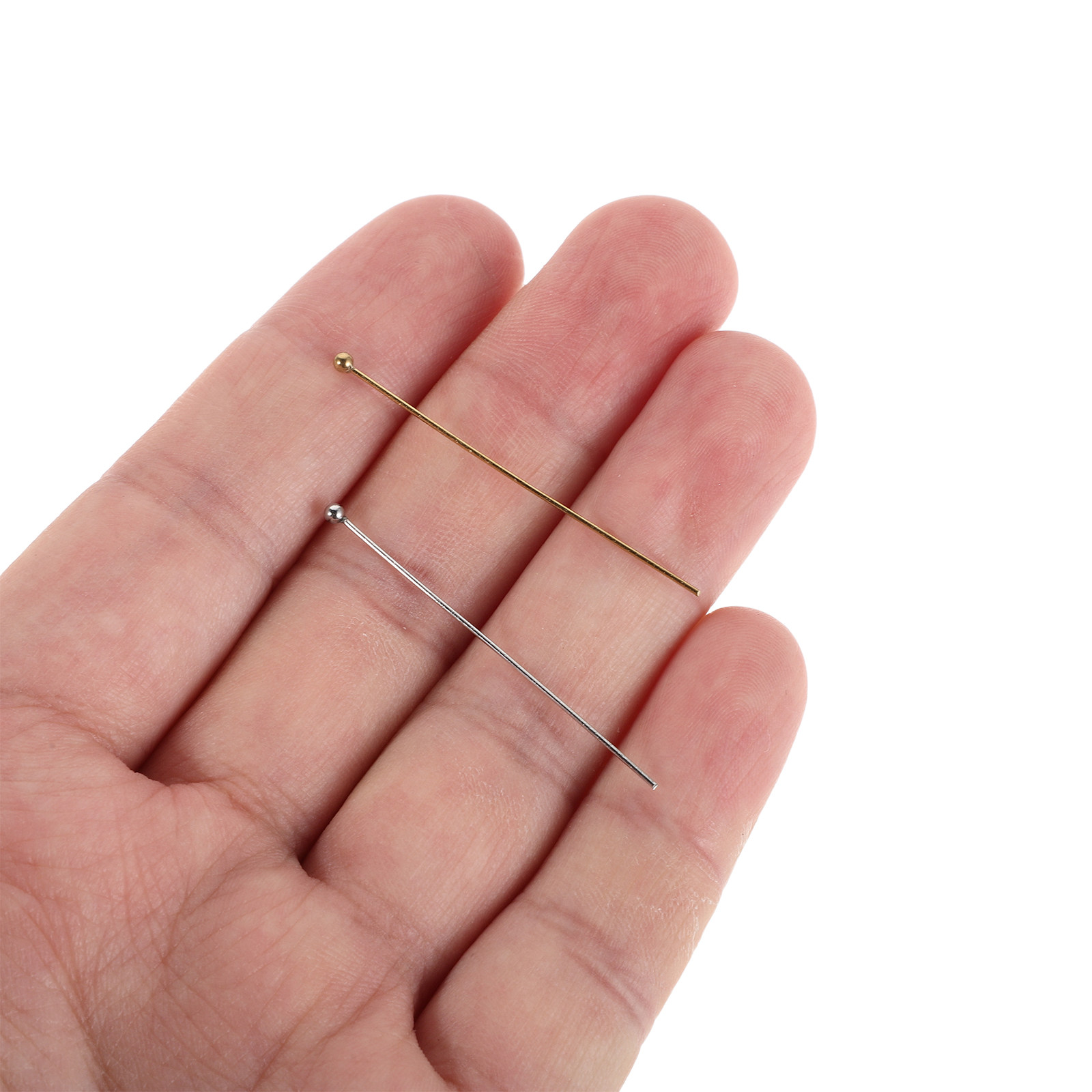 หมุดปักเครื่องประดับสแตนเลส 10 - Jewelry Making Head Pins บทวิจารณ์และราคา