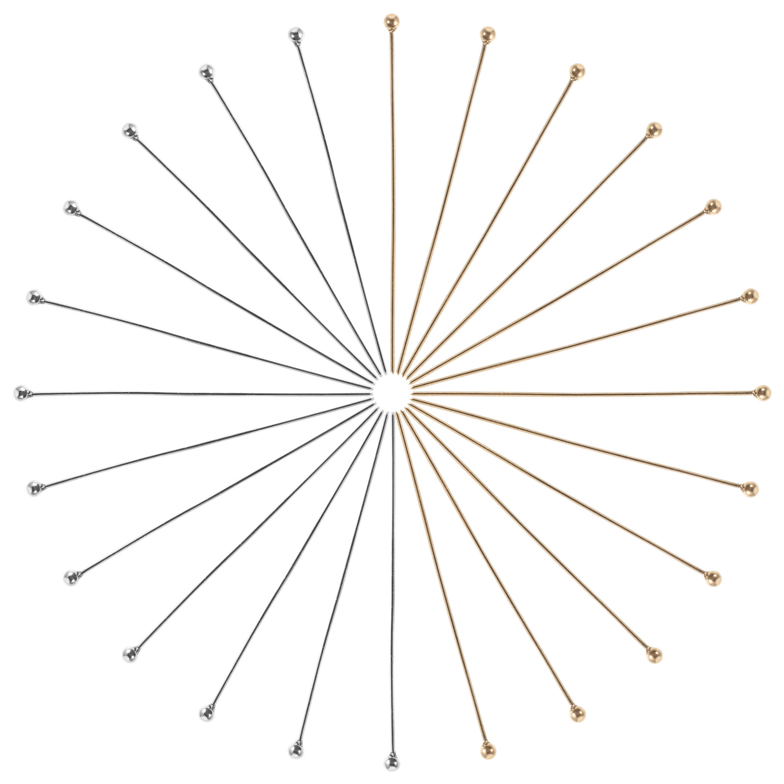 หมุดปักเครื่องประดับสแตนเลส 10 - Jewelry Making Head Pins บทวิจารณ์และราคา
