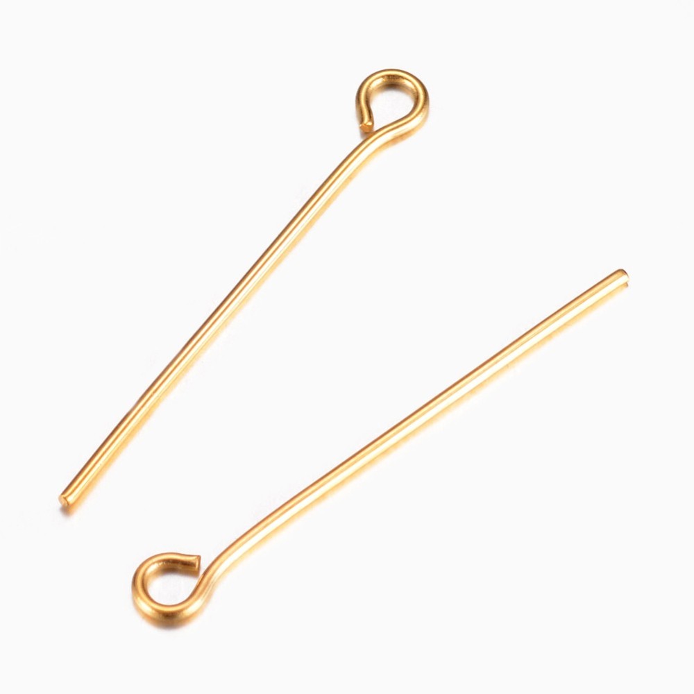 20 ชิ้น หมุดตาเหล็กกล้าไร้สนิม - Jewelry Making Head Pins บทวิจารณ์และราคา