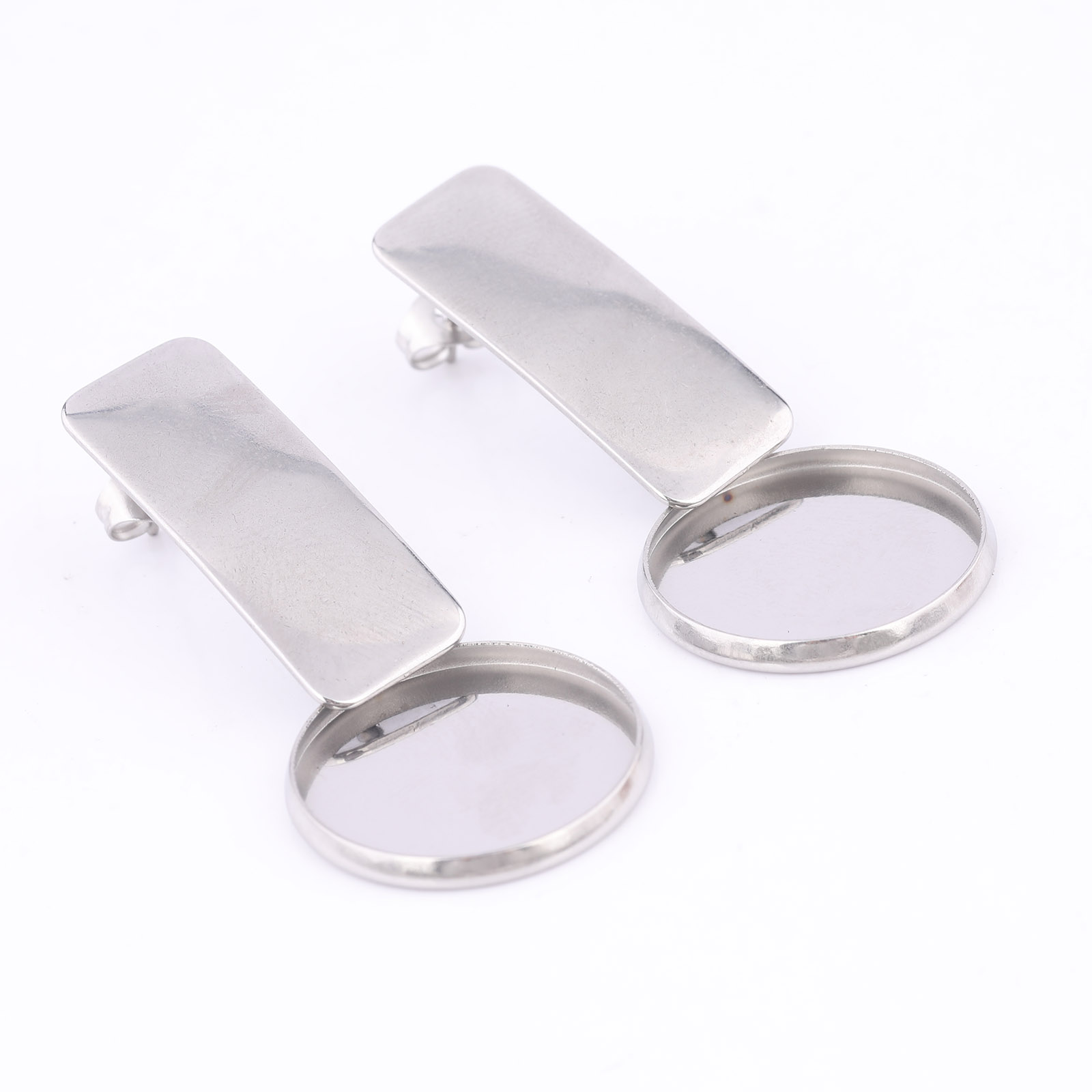 10pcs สแตนเลสสตีล 20 มม.ต่างหู - Jewelry Making Soldering Kit บทวิจารณ์และราคา