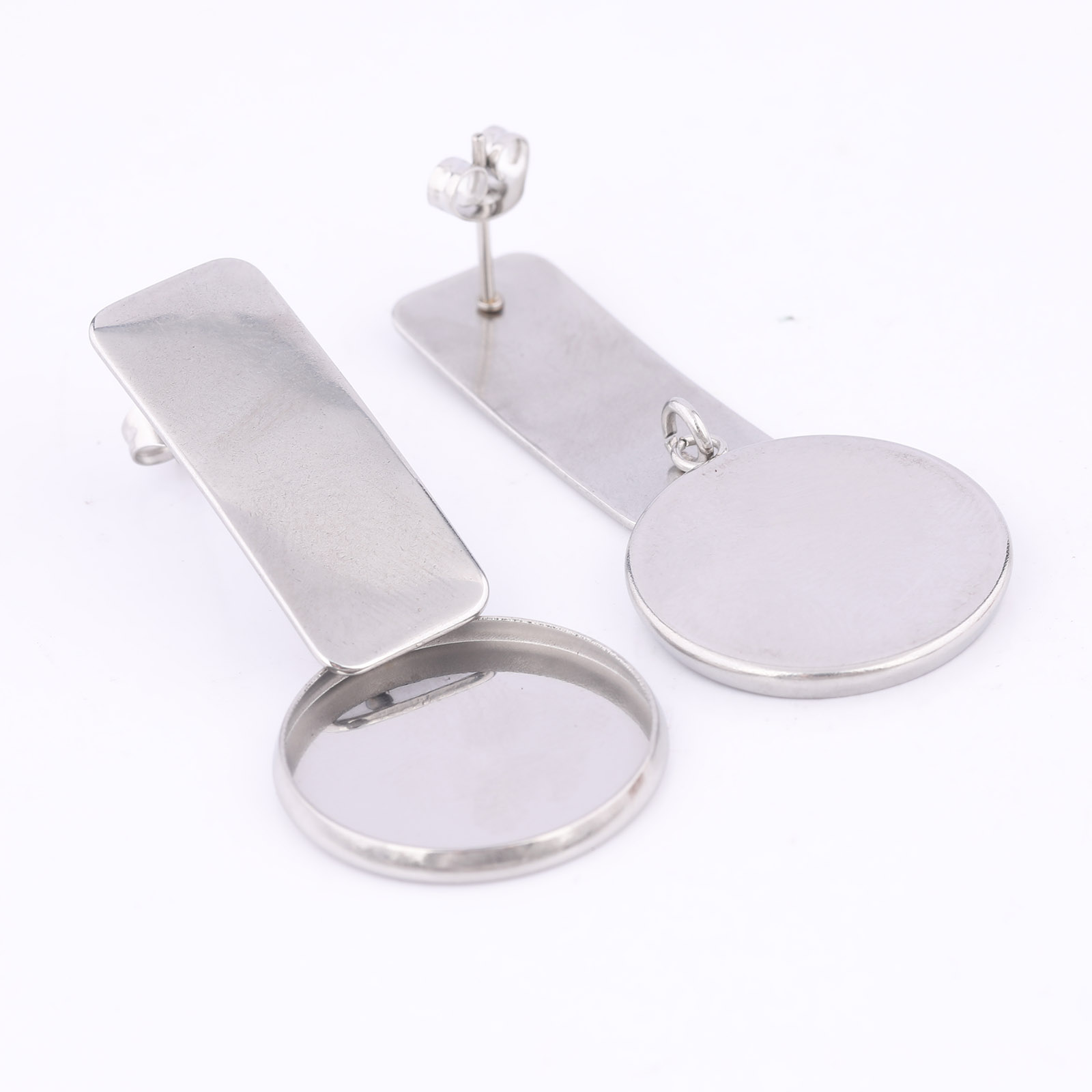 10pcs สแตนเลสสตีล 20 มม.ต่างหู - Jewelry Making Soldering Kit บทวิจารณ์และราคา