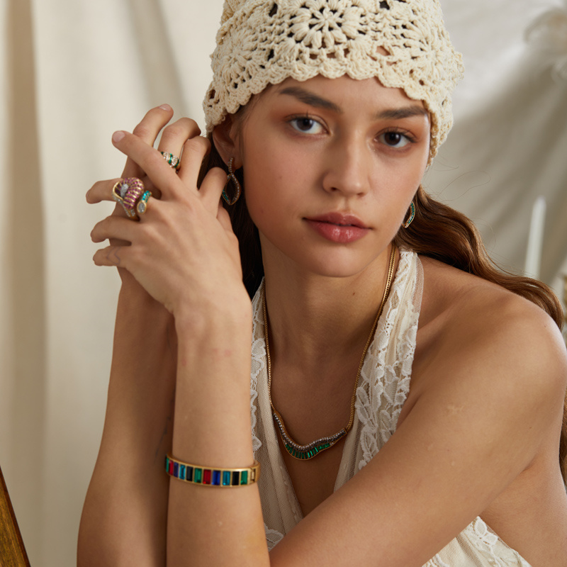 กำไลข้อมือคริสตัลวินเทจ หินธรร - Jewelry Making Dubai บทวิจารณ์และราคา