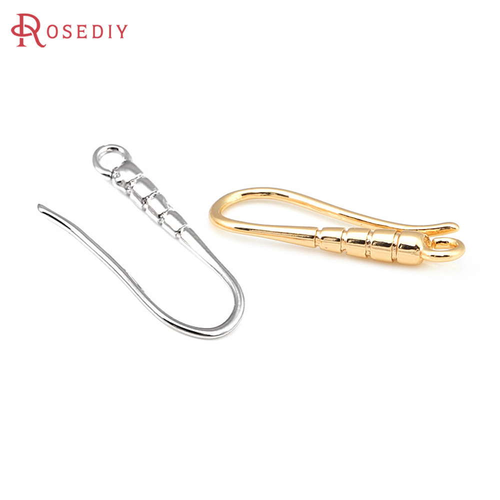 10PCS 19.5x7 มม.18K Gold สีทอง - Jewelry Making Earring Supplies บทวิจารณ์และราคา