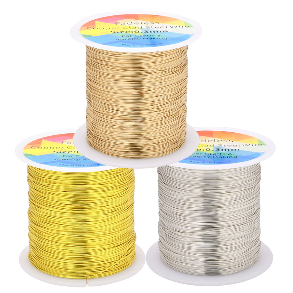 100 M/328ft Fadeless ทองแดงหุ้ - Jewelry Making Wire บทวิจารณ์และราคา
