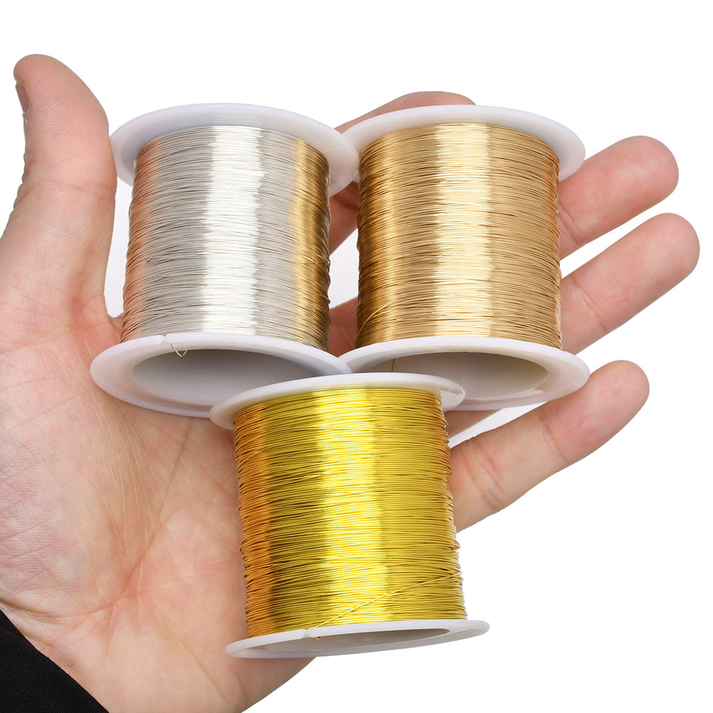 100 M/328ft Fadeless ทองแดงหุ้ - Jewelry Making Wire บทวิจารณ์และราคา
