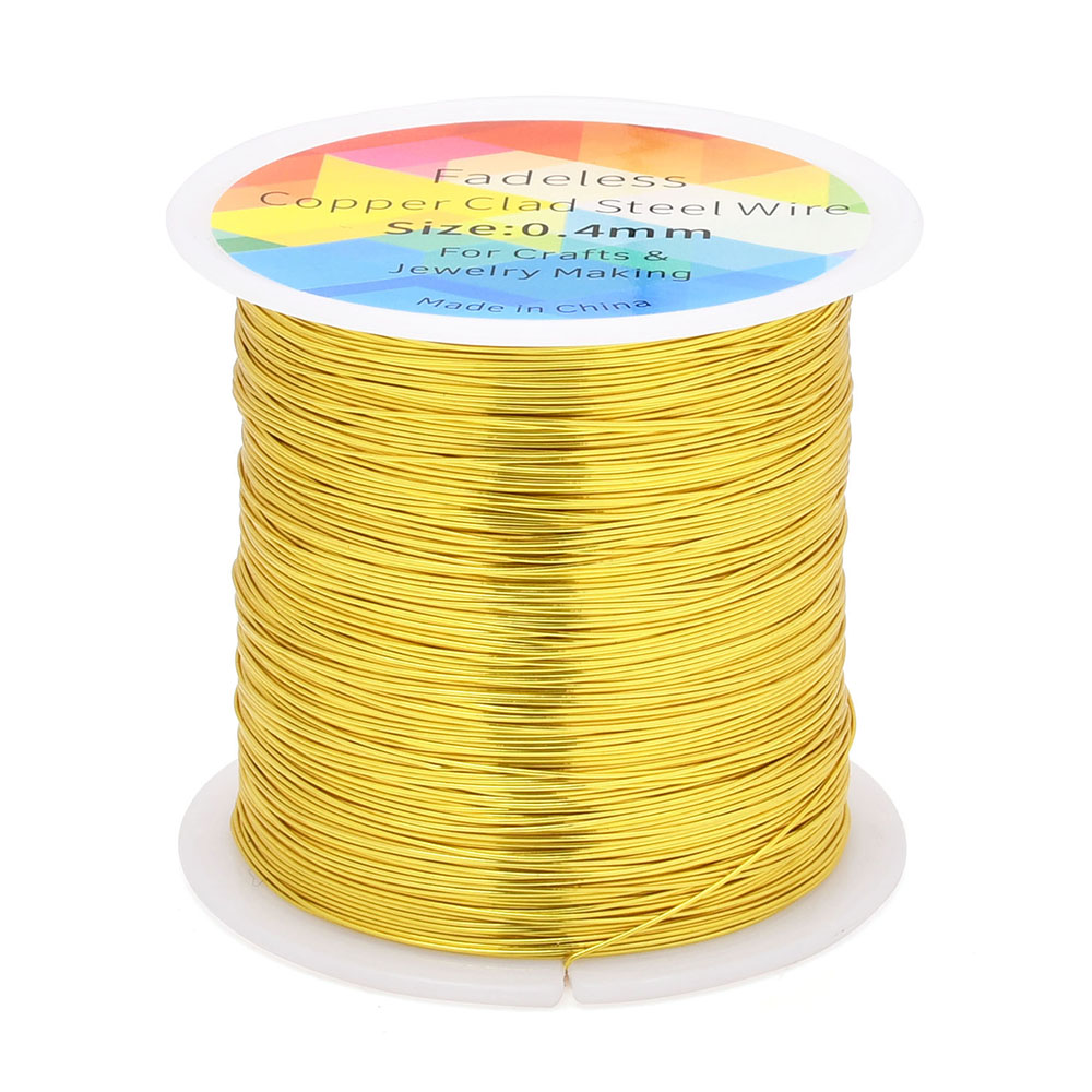 100 M/328ft Fadeless ทองแดงหุ้ - Jewelry Making Wire บทวิจารณ์และราคา
