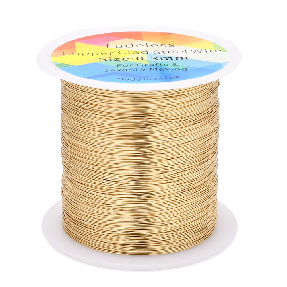 100 M/328ft Fadeless ทองแดงหุ้ - Jewelry Making Wire บทวิจารณ์และราคา