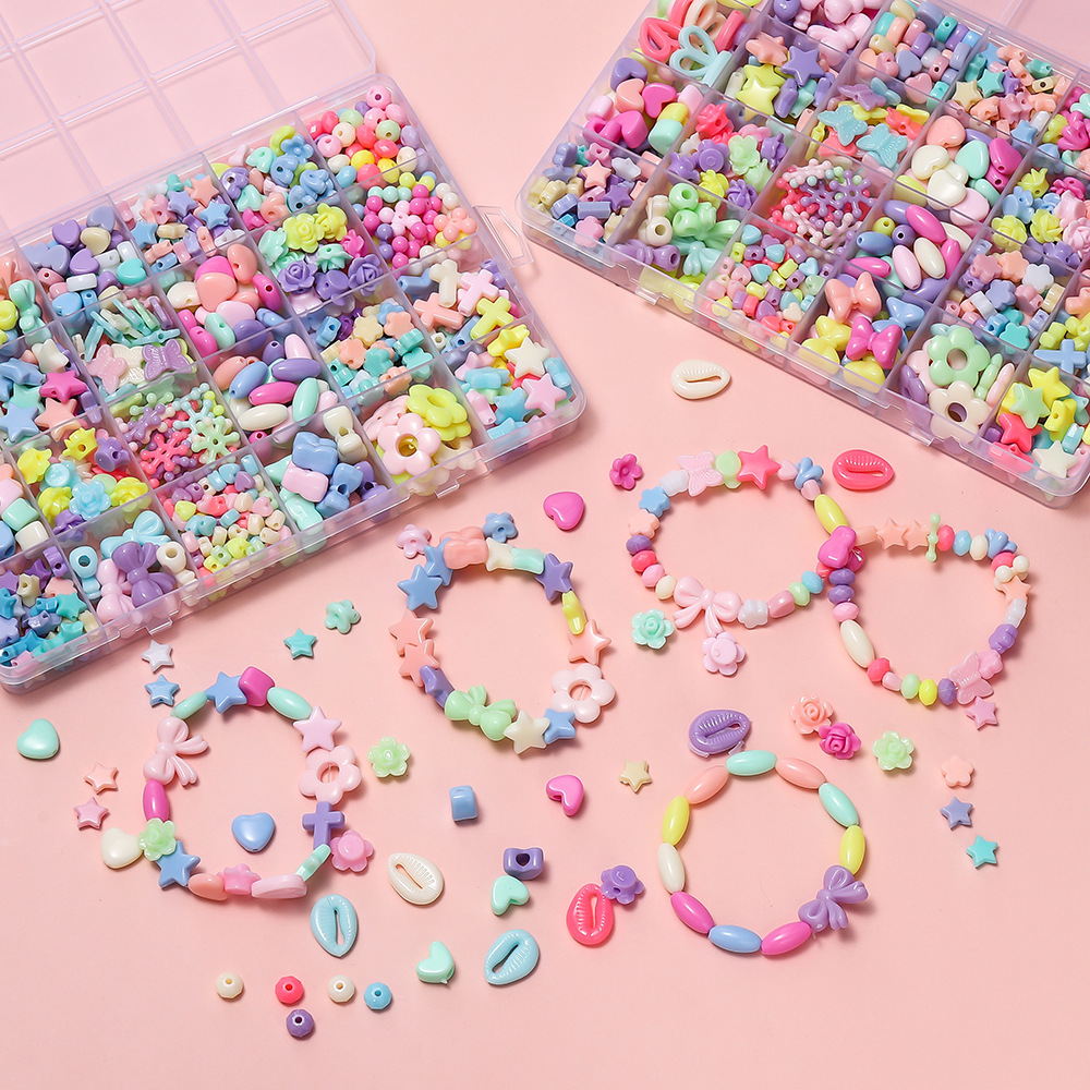 ลูกปัดอะคริลิคหลากสี 1 กล่อง ล - Jewelry Making Course บทวิจารณ์และราคา