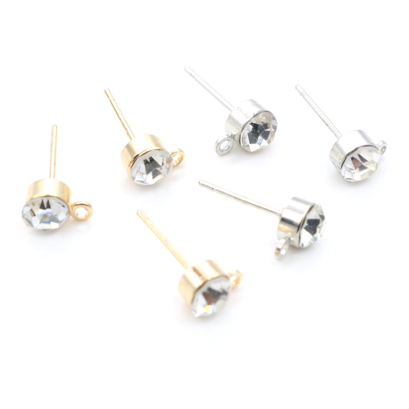 50pcs ต่างหู Pins Zircon 4/5/6 - Jewelry Making Soldering Kit บทวิจารณ์และราคา