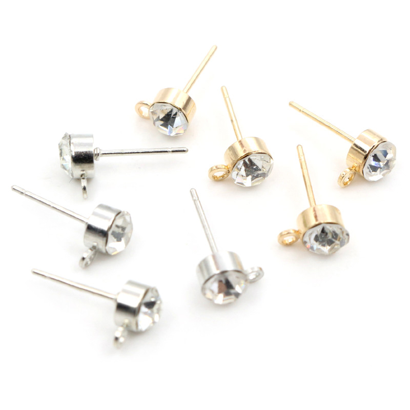 50pcs ต่างหู Pins Zircon 4/5/6 - Jewelry Making Soldering Kit บทวิจารณ์และราคา