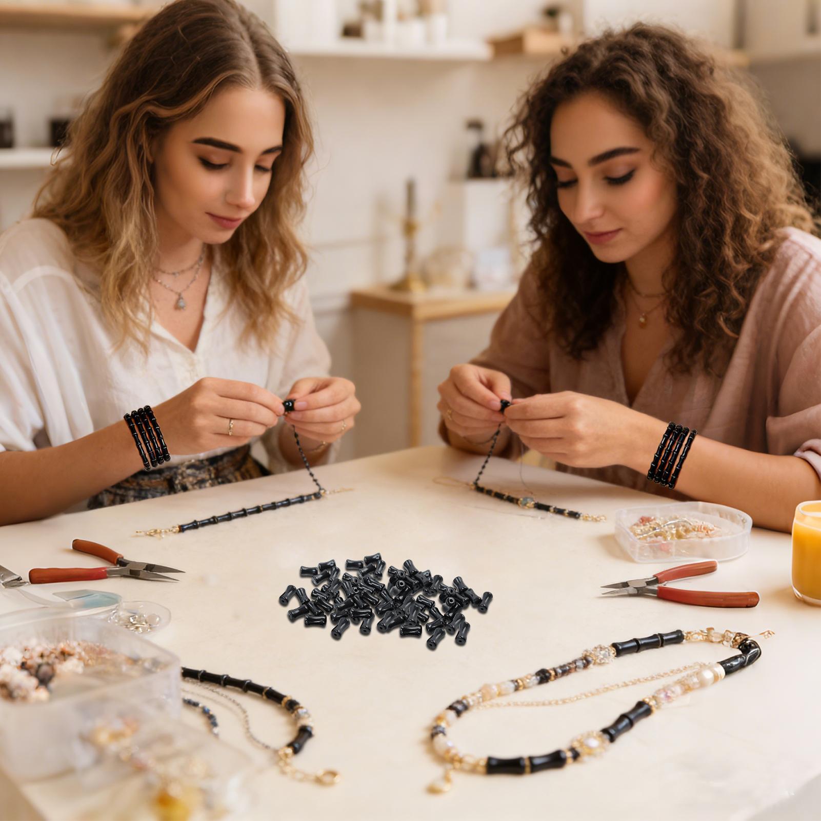 ลูกปัดแก้ว 50 ชิ้น อุปกรณ์งานฝ - Jewelry Making Workshop For Kids บทวิจารณ์และราคา